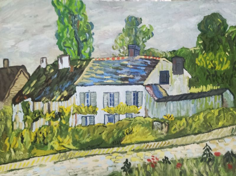Copia al óleo de una obra de Van Gogh por Marta I., 12 años
